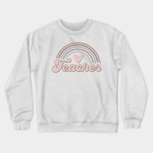 Teacher Appreciation Cute Retro Vintage Middle School Crewneck Sweatshirt